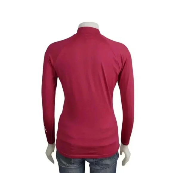 Roxy Whole Hearted Long Sleeve Rash Guard Pink  Junior Size 10 - Picture 6 of 10